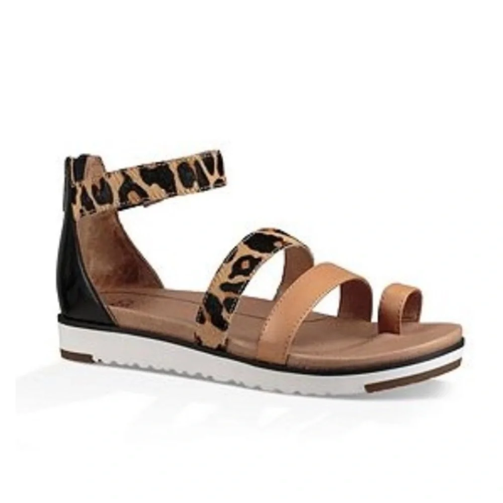 NWB UGG Casual Leopard Sandals 5.5